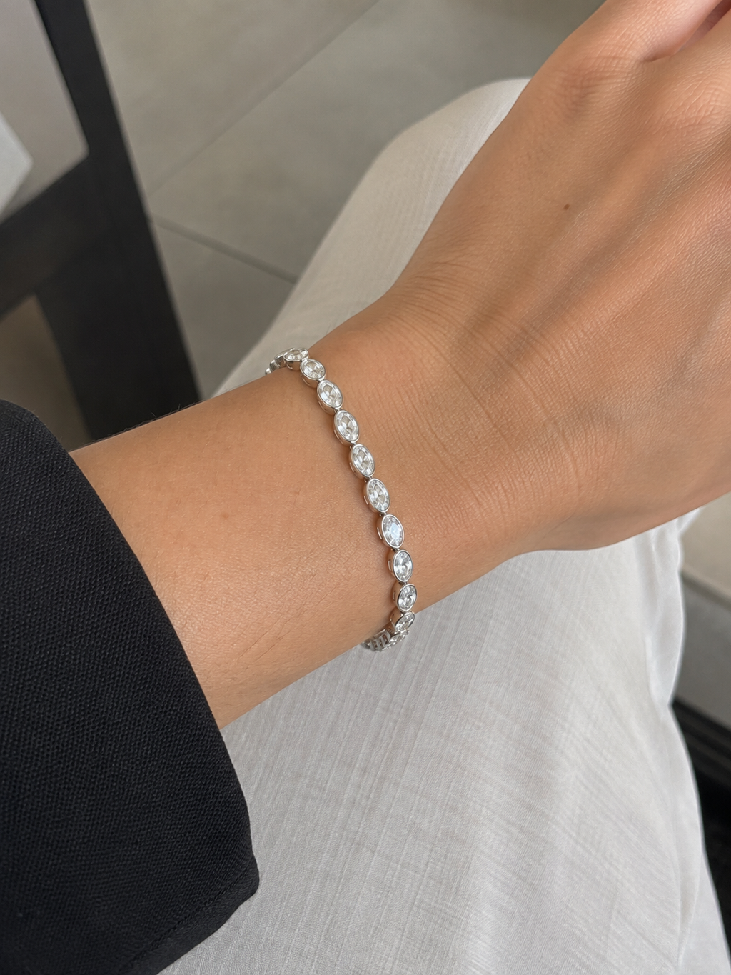 Pulseira Riviera Cristal 🖤